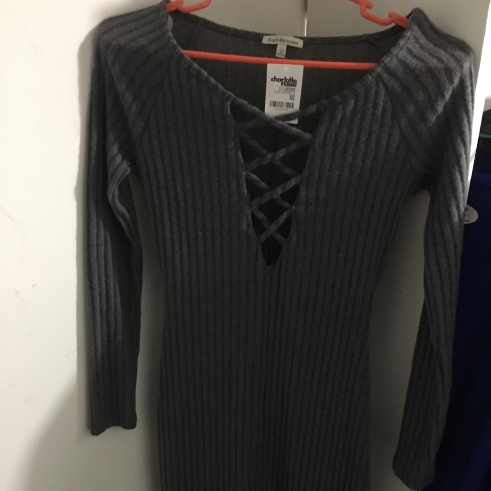 Charolette Russe Charcoal Dress